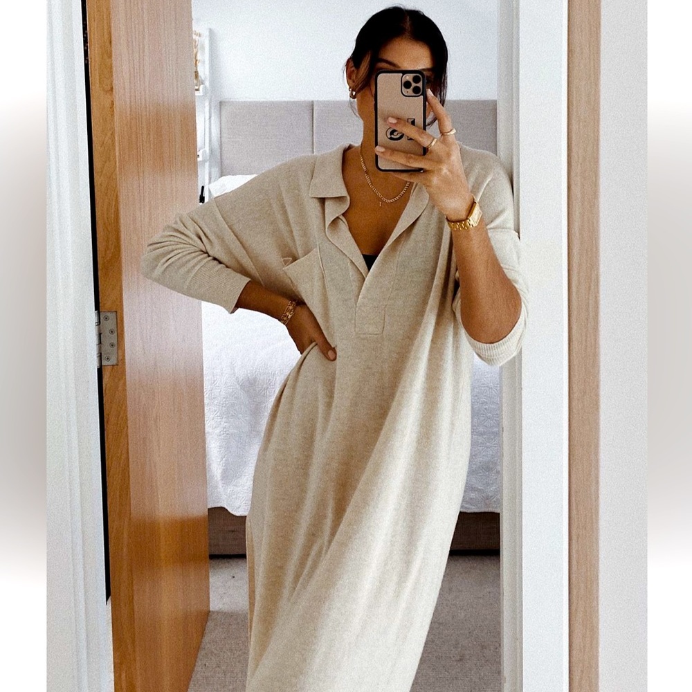 Free People The Luxe Polo Sweater Dress